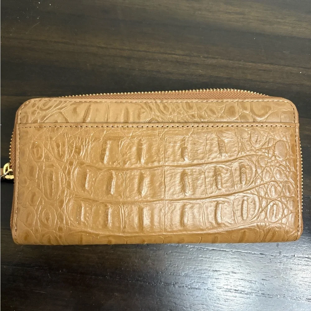 NWT Kate Spade Brown Croc Embossed Wallet - Picture 4 of 4